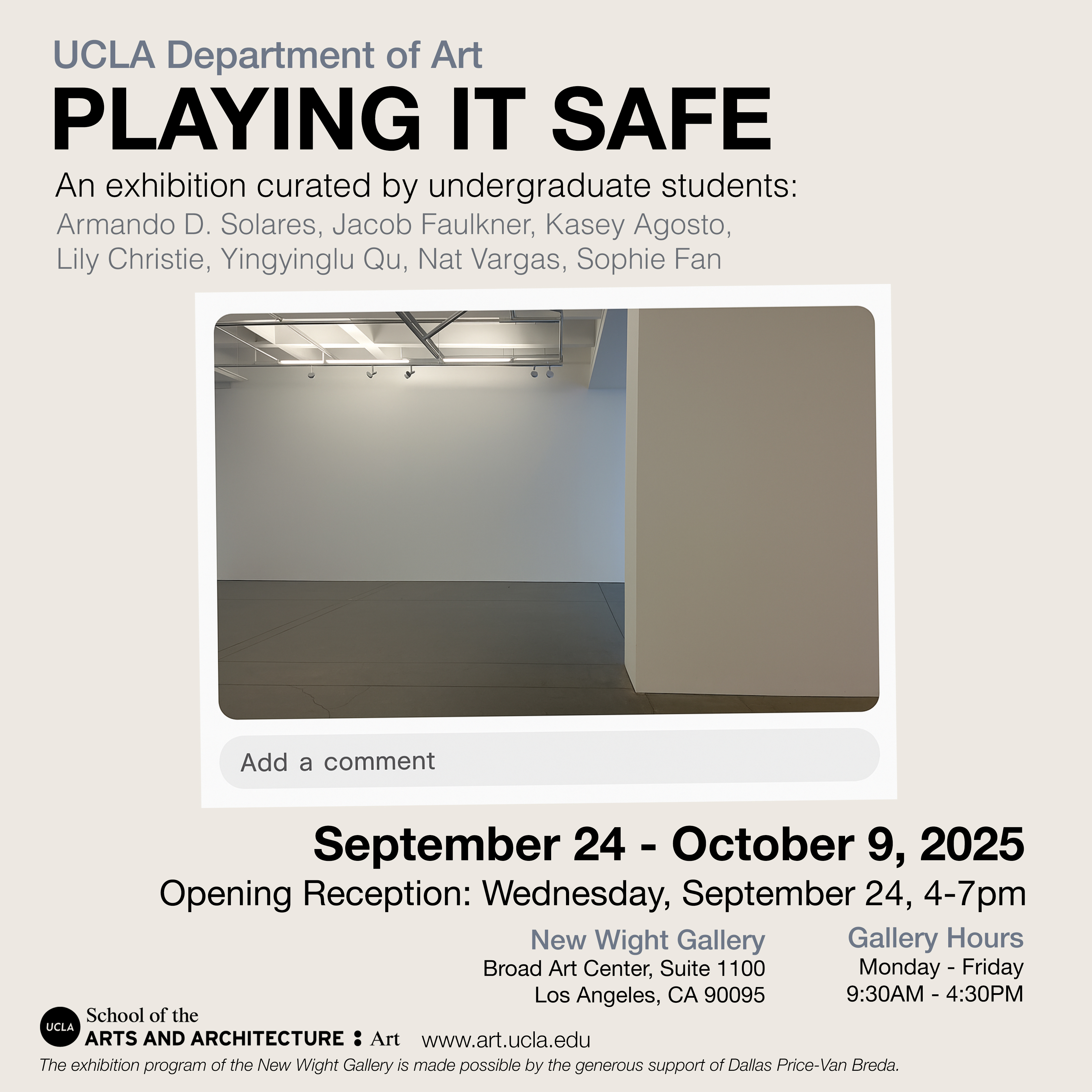 Playing It Safe Exhibition 